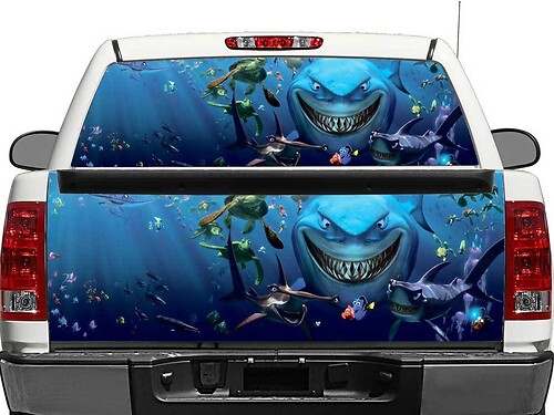 Finding Nemo Achterruit- of Achterklep Vinyl Sticker voor Pick-up Trucks SUV's