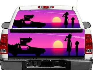 Rick and Morty 2 Achterruit OF achterklep Decal Sticker Pick-up Truck SUV Car