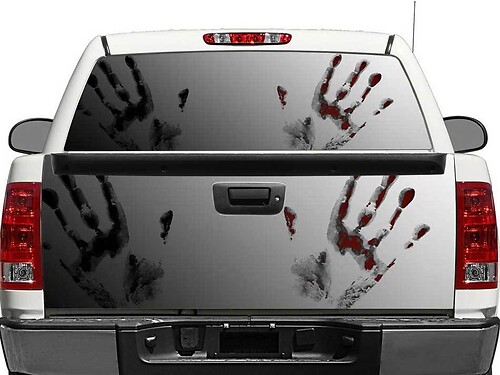 Zombie Hands Achterruit- of Achterklep Vinyl Sticker voor Pick-up Trucks SUV's