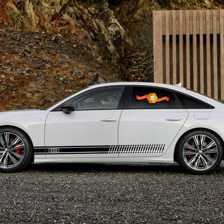 Audi A6 onderste paneel deurstrepen vinyl graphics en stickersets