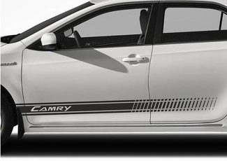 Toyota Camry onderpaneel deurstrepen vinyl graphics en stickersets 2012 1017 - Camry Stripes