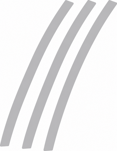 Faux Vent Triple Solid Slash Accent Pair Universeel Vinylsticker voor Chevrolet Camaro 2014-2015