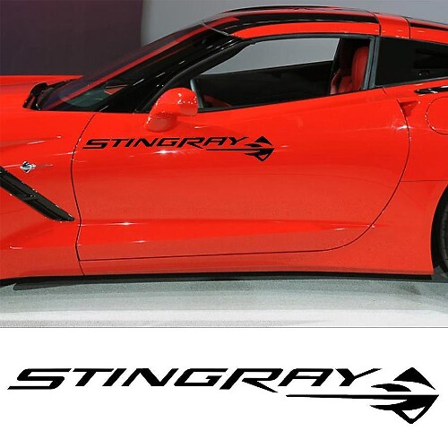 Stingray Zijdeur Vinyl Decal Set voor Chevrolet Corvette