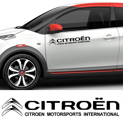 Citroen Motorsports Internationaal Zij Vinyl Decal Set voor Citroen