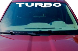 TURBO voorruit sticker sticker grafische belettering gesneden auto vrachtwagen opgeladen oplader