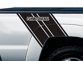 Turbo Diesel Truck Bed Strepen Vinyl Grafische Decals