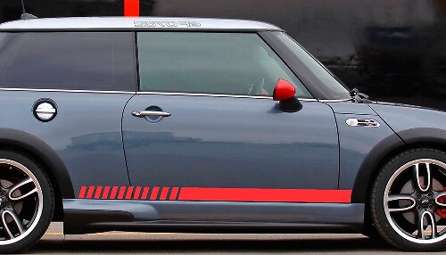 Racing Stripes Rocker Panel Vinyl Decal Sticker voor MINI Cooper 2002-2015