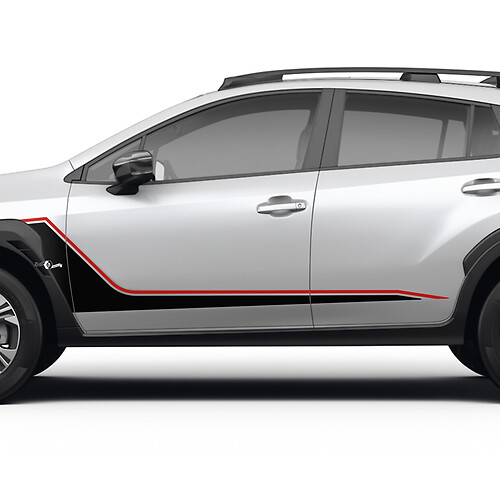 Zij deuren strepen voor Suba Crosstrek vinylstickers stickers graphics
