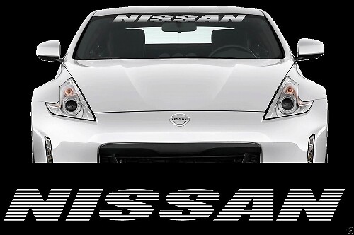 Nissan Stroboscoopstijl Voorruitbanner Vinylsticker voor Nissan Auto's