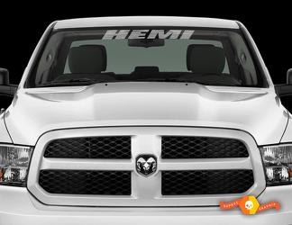 HEMI 30 inch DODGE Voorruit Window Banner Decal Sticker Dodge ram