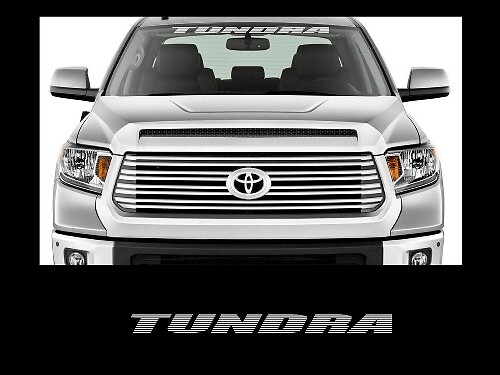 Vinylsticker voor voorruitbanner voor Toyota Tundra