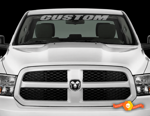 CUSTOM Gesegmenteerde Banner Voorruit Vinyl Decal Sticker voor Dodge Charger