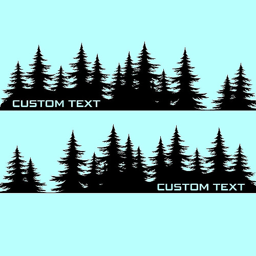 Aangepast Tekstbos Stijl Zij Vinyl Decal Kit voor Subaru Forester