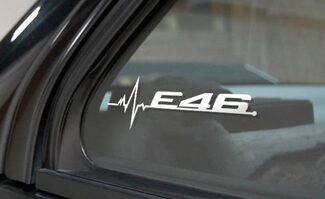 BMW E46 is in my Blood raamstickerstickers grafisch
