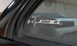 BMW E36 is in my Blood raamstickerstickers grafisch
