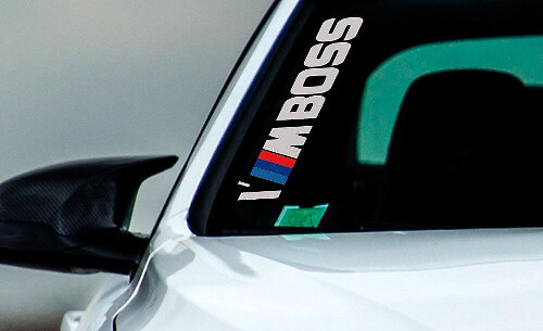 I'M BOSS M-Style voorruit vinyl decal voor BMW-auto's