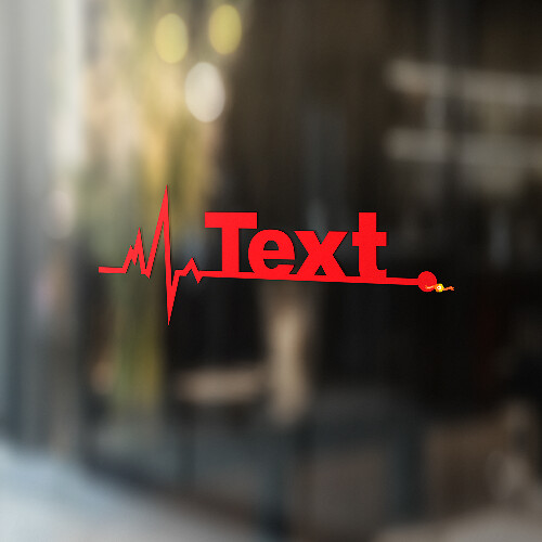 Hartslag Stijl Lettertype Raam Vinyl Sticker Decals Graphic voor Jeep Wrangler