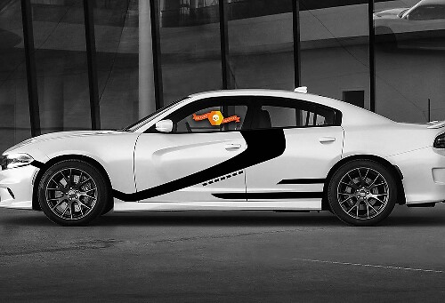 Stormtrooper Custom Zijstrepen Vinyl Decal Kit voor Dodge Charger