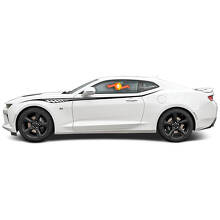 Aangepast Tribal zijstrepen vinyl stickerpakket voor Chevrolet Camaro 2016-2017_2