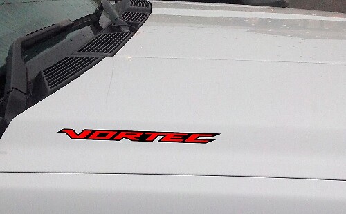 VORTEC Hood Vinyl Decal Sticker: Chevrolet Silverado GMC Sierra Truck (Geschetst)
