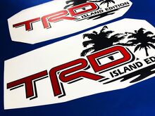 Toyota TRD Island Edition Off Road Tacoma Tundra Decals Vinyl Sticker Sticker Palm 2
