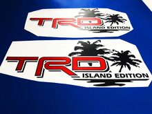 Toyota TRD Island Edition Off Road Tacoma Tundra Decals Vinyl Sticker Sticker Palm 3