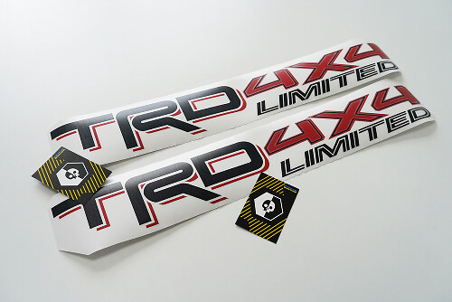 TRD-stijl 4x4 Limited Bed Side vinylstickerset voor Toyota Tacoma Tundra