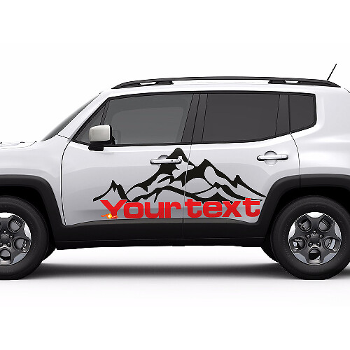 Mountain Style Deur Zijgrafische Vinylsticker Decal voor Jeep Renegade