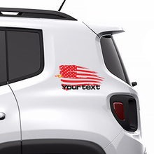 Verweerde Amerikaanse Vlag Achterzijraam Grafische Vinyl Decal Sticker voor Jeep Renegade 2