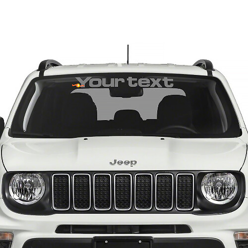 Voorruit Banner Grafisch Zijspat Grafisch Vinyl Sticker Decal voor Jeep Renegade