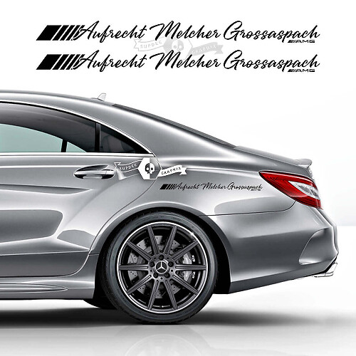 Aufrecht Melcher Grossaspach zijkant vinyl decal sticker voor Mercedes-Benz CLS-Klasse_1