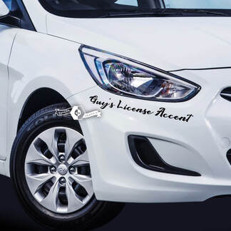 Belettering sticker sticker embleem logo vinyl accent voor Hyundai
