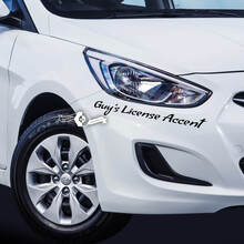 Belettering sticker sticker embleem logo vinyl accent voor Hyundai
 2