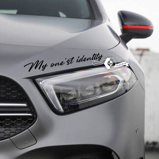 Paar belettering sticker sticker embleem logo mijn 1e identiteit voor Mercedes-Benz
 1