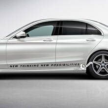 Nieuwe Denkwijze Nieuwe Mogelijkheden Zijkant Vinylstickers voor Mercedes-Benz_2