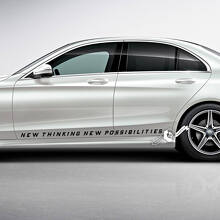 Paar belettering sticker sticker embleem logo vinyl voor Mercedes-Benz
 3