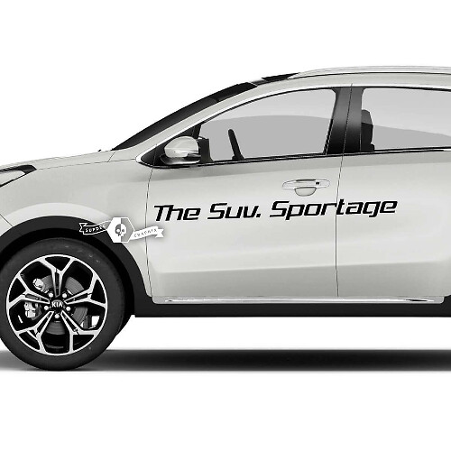 Belettering sticker sticker embleem logo vinyl voor Kia SPORTAGE
