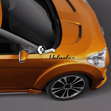 Paar Hood belettering sticker sticker embleem logo vinyl Veloster voor Hyundai
 3