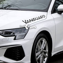 Kap belettering sticker sticker embleem logo vinyl vanguard voor Audi
 3