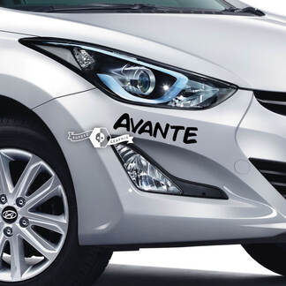 Belettering sticker sticker embleem logo bumper vinyl Avante Elantra voor Hyundai
