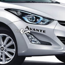 Belettering sticker sticker embleem logo bumper vinyl Avante Elantra voor Hyundai
 3