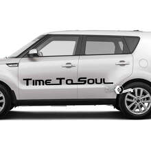 Paar belettering tijd tot ziel embleem logo sticker sticker vinyl voor Kia Soul
 3