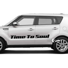 Paar belettering tijd tot ziel embleem logo sticker sticker vinyl voor Kia Soul
 4