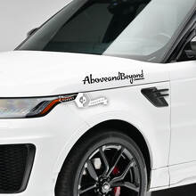 Above and Beyond Zijkant Lettering Vinyl Decal Set voor Land Rover Range Rover_2
