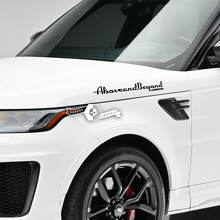 Above and Beyond Zijkant Lettering Vinyl Decal Set voor Land Rover Range Rover_3