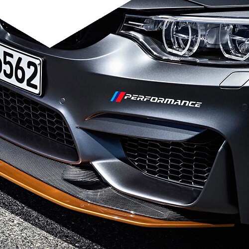 M Performance Stijl Voorbumper Vinyl Decal Kit voor BMW