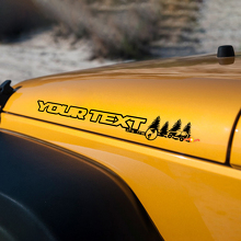 Set Off Road Forest Style Vinyl Motorkap Stickers Decals voor Jeep Wrangler_3
