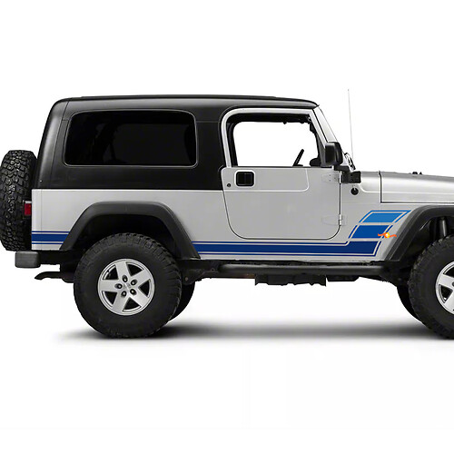 Zij retro vintage vinylstickers sticker Jeep Wrangler Rubicon Unlimited
