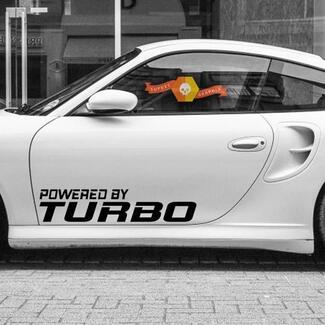 Aangedreven door TURBO Decal Sticker Vinyl racewagen embleem Fit Porsche 911 996 PT16