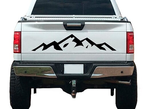 Mountain Range Universele Achterklep Vinyl Decal Sticker
